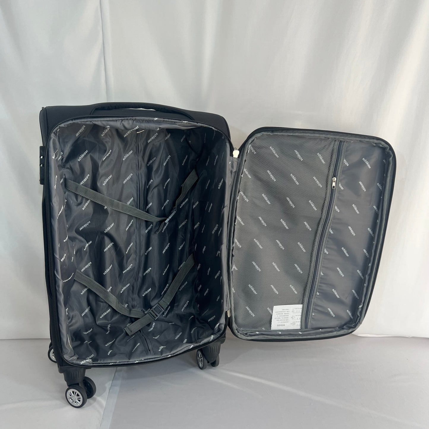 Set de 3 Maletas de Viaje Nadir – Negro con Detalles Amarillos