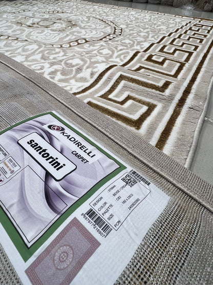 Alfombra Santorini – Elegancia clásica con un toque señorial