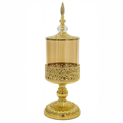Cibório decorativo dourado vintage