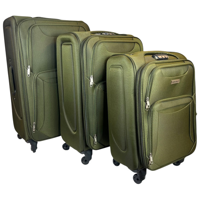 ✈️ Pack de 3 Maletas Resistentes y Elegantes – Viaja con Estilo y Seguridad - COLOR VERDE