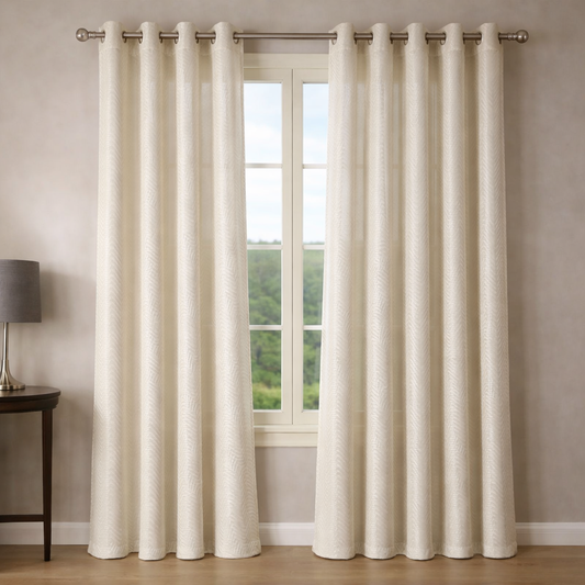 Cortinas de Terciopelo de Alta Calidad  MODELO ESPIGAS – COLOR BEIG