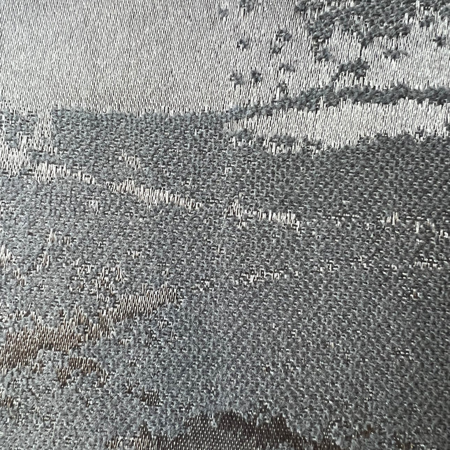 Cortinas Blackout de Poliéster, Padrão de Ondas, 140x260cm - 2 Peças, Elegantes e Modernas - Cinza