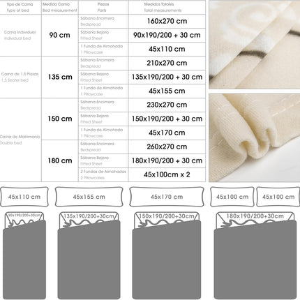 CONJUNTO DE CAMA PIRINEO - MODELO CLÁSSICO