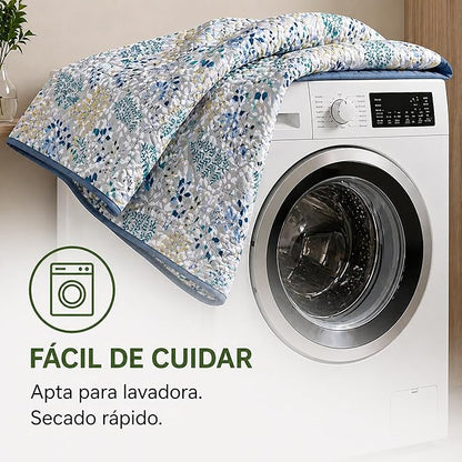 Colcha Bouti Primavera-Verano Estampado Botánico | Bazar Al Madina