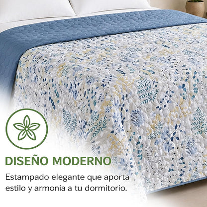 Colcha Bouti Primavera-Verano Estampado Botánico | Bazar Al Madina