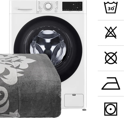 CLASSIC MODEL NORDIC SHEEPSKIN QUILT - COLOR Gray White 