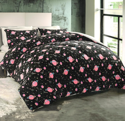 EDREDÓN BORREGO NÓRDICO PARA NIÑOS MODELO ESPACIO - CAMA INDIVIDUAL (90/105) + 1 FUNDA ALMOHADA