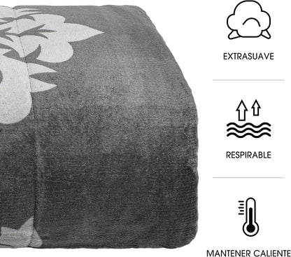 CLASSIC MODEL NORDIC SHEEPSKIN QUILT - COLOR Gray White 