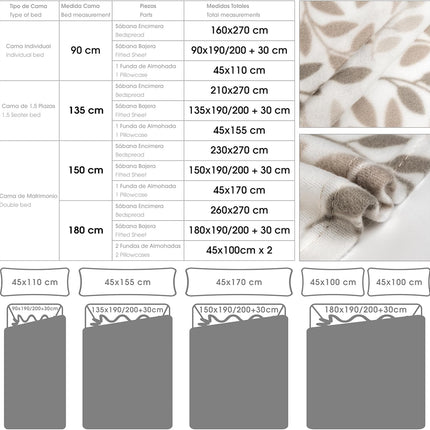 CONJUNTO DE CAMA PIRINEO - MODELO LENÇÓIS
