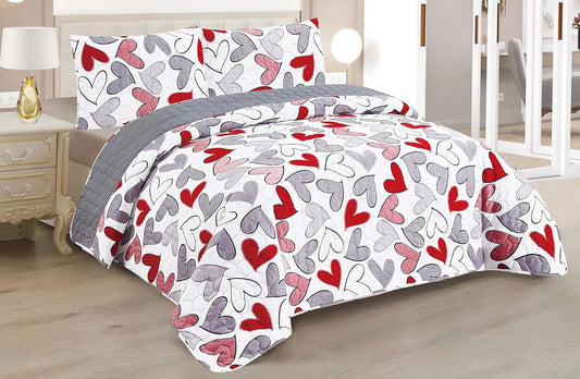 Boutis Quilt for Spring and Summer, Two-Tone Reversible Plain - BURBERRY MODEL