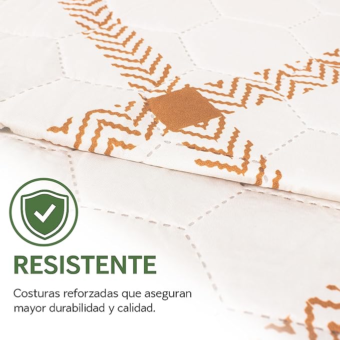 Colcha Bouti Primavera-Verano Estampado a Cuadros | Bazar Al Madina