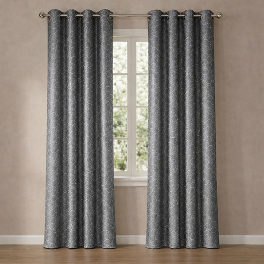 CORTINA MODELO JARVIS 140 X 240 CM - COLOR GRIS