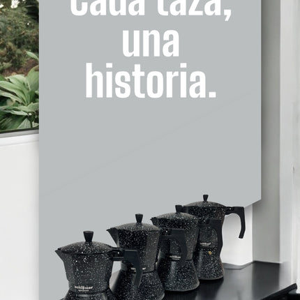 Italian Aluminum Coffee Maker with Black Speckled Design – Vintage Style ☕✨