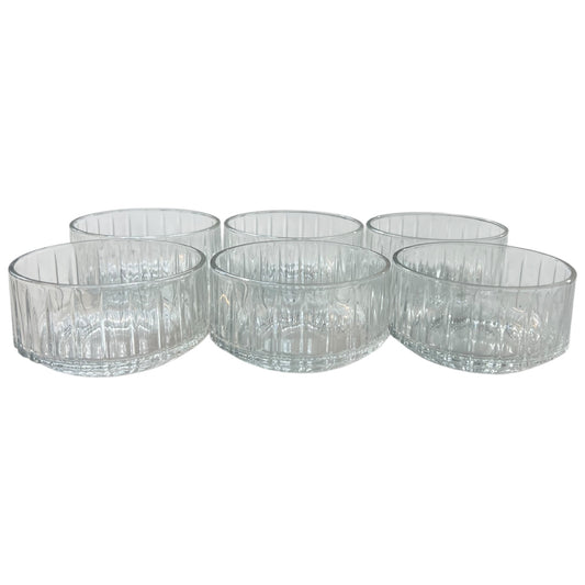 Set de 6 Cuencos de Cristal