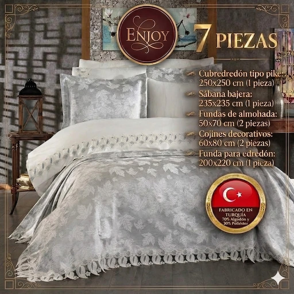 Conjunto de Cama para Noivas "Enjoy" – Elegância e Conforto para um Quarto Sofisticado - Cappuccino
