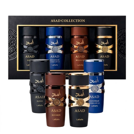 Set Asad Collection (4 x 25ml) de Lattafa: El Armario Olfativo Definitivo para el Hombre Moderno
