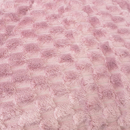 EDREDÓN BORREGO NÓRDICO MODELO PANAL - COLOR ROSA
