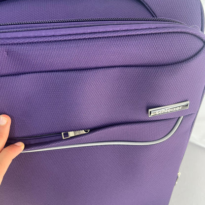 Set de 3 Maletas de Viaje Nadir con Detalles Amarillos