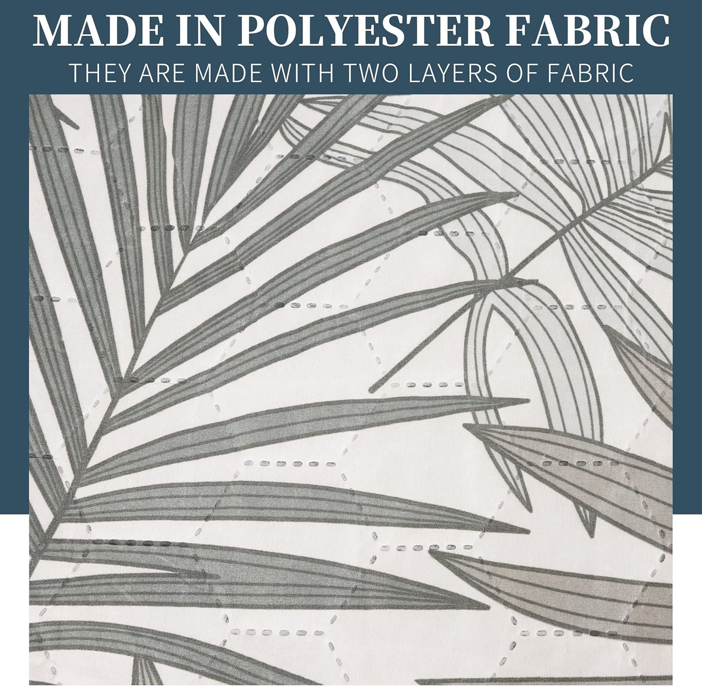 Boutis Quilt for Spring and Summer, Two-Tone Reversible Plain - FLOWER MODEL
