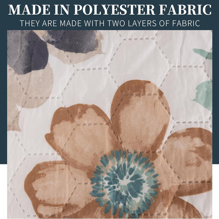 Edredom Boutis para primavera e verão, liso reversível em dois tons - MODELO FLOWER