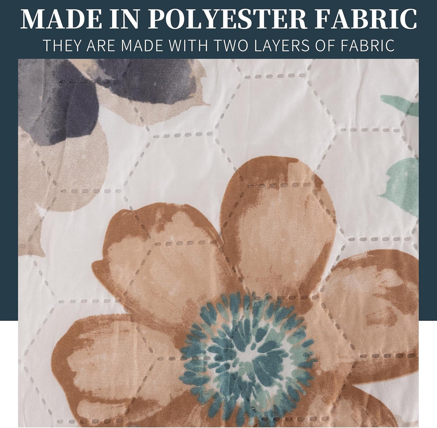 Colcha Boutis para Primavera y Verano Bicolor Reversible Liso - MODELO ENCANTO FLORAL