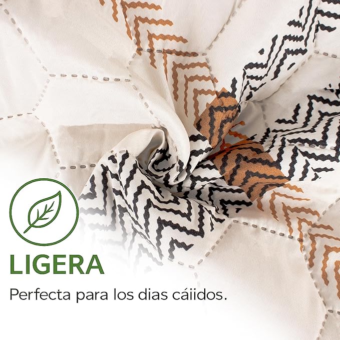 Colcha Bouti Primavera-Verano Estampado a Cuadros | Bazar Al Madina