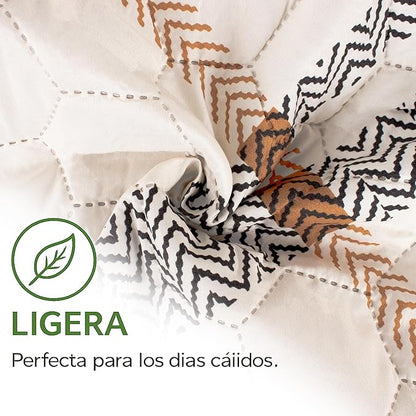 Colcha Bouti Primavera-Verano Estampado a Cuadros | Bazar Al Madina