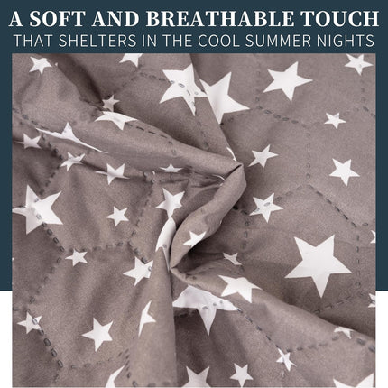 Edredom Boutis para primavera e verão, liso reversível em dois tons - MODELO FLOWER