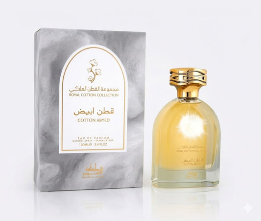 🌸 Cotton Abyed Eau de Parfum 100ml by Mamlakat Al Oud - Luxury Feminine Perfume Imported from Dubai