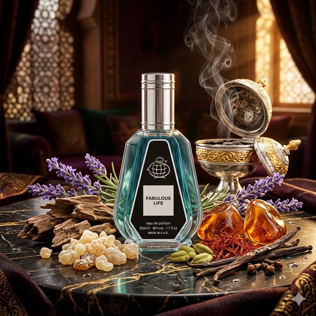 Fabulous Life (50ml) de Fragrance World: El Perfume Árabe Unisex de Larga Duración Perfecto para Noches y Ocasiones Especiales