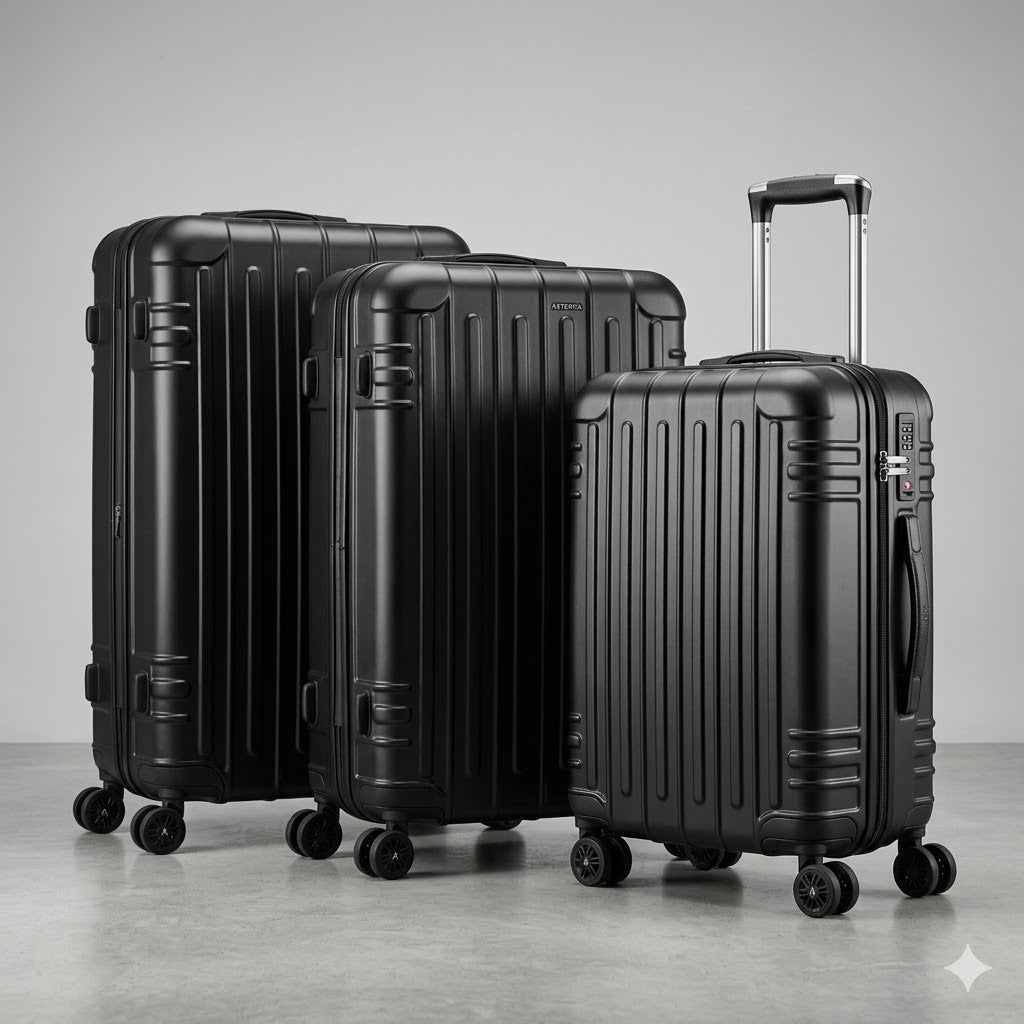 Set de Maletas Travel Pro 3 Piezas –  Rígido con Ruedas 360°