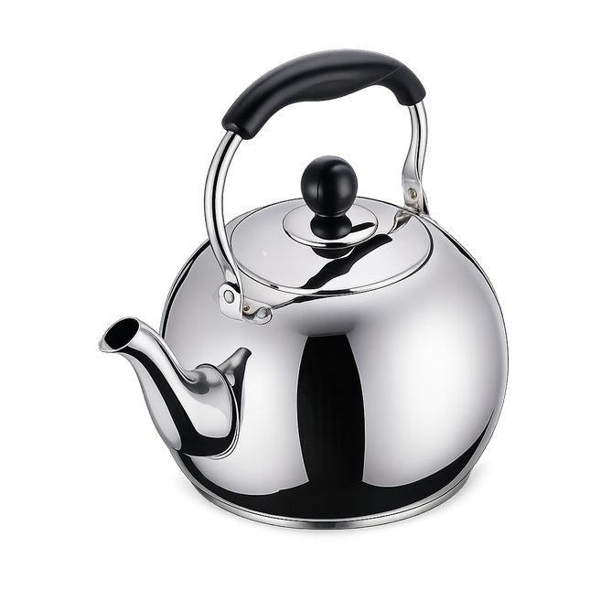 Tetera de Acero Inoxidable con Silbato – Resistente, Elegante y Apta para Inducción