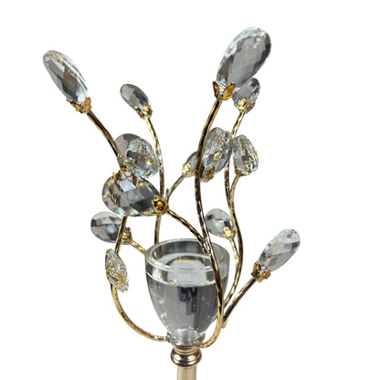 Árvore decorativa com galhos de cristal