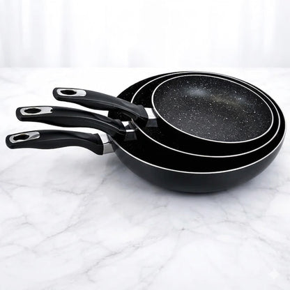 🥘 Set de 3 Sartenes Antiadherentes Mármol  – 20, 24 y 28 cm