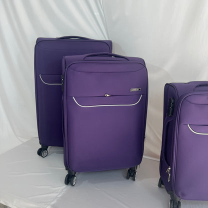 Set de 3 Maletas de Viaje Nadir con Detalles Amarillos