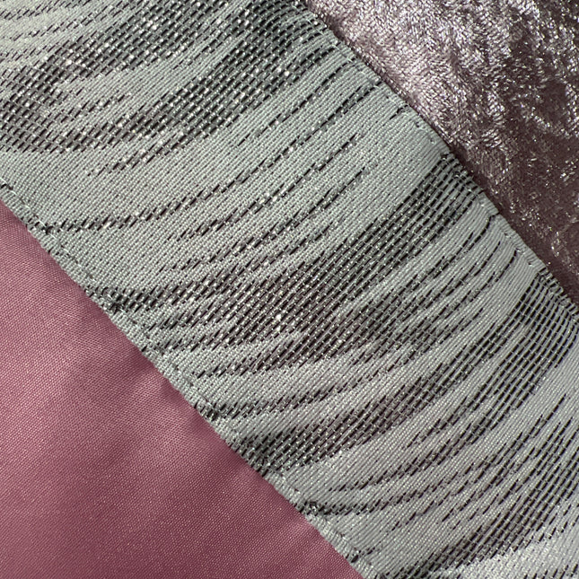 Elegante colcha tropical – Conjunto decorativo com três almofadas, 250 x 260 cm - ROSA