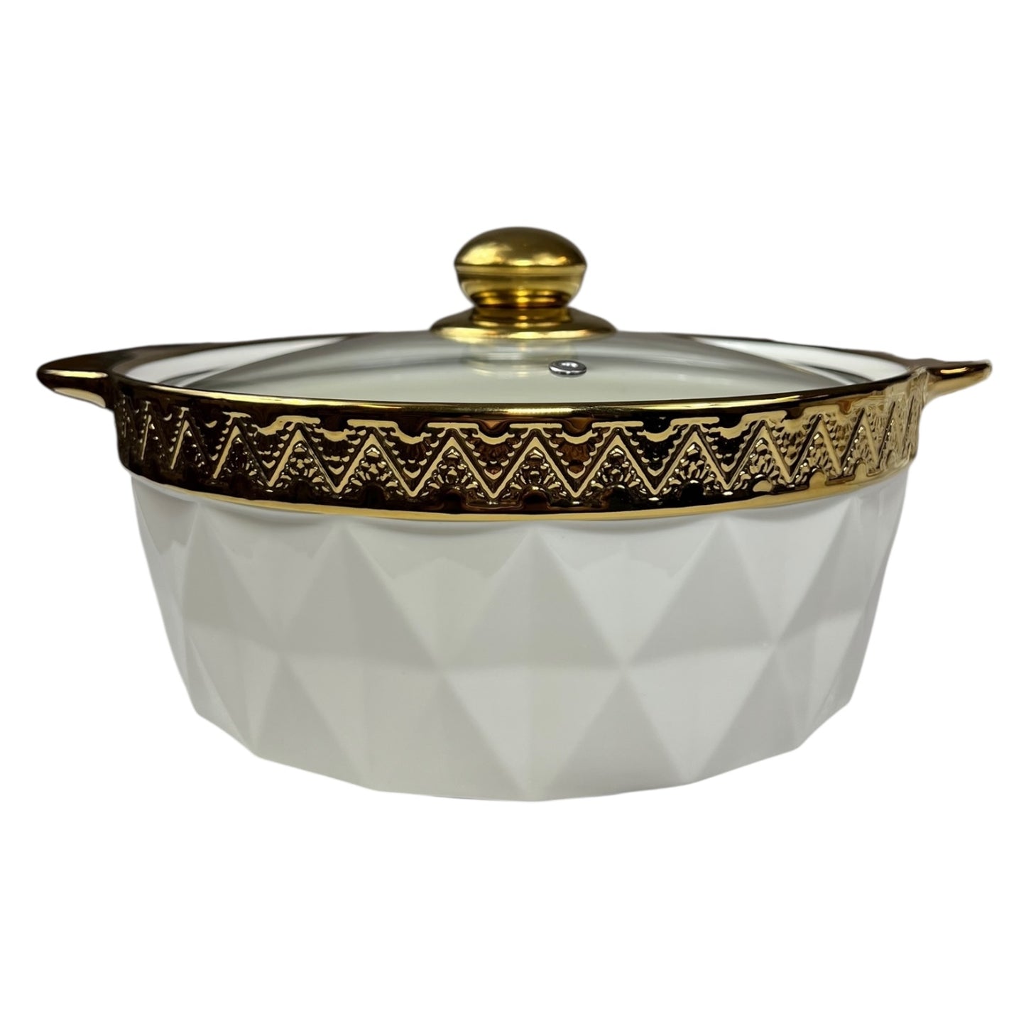 Conjunto de cozinha de 16 peças com suporte de metal – Caçarolas + Tigelas + Colheres – Estilo dourado elegante