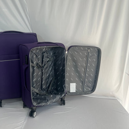 Set de 3 Maletas de Viaje Nadir con Detalles Amarillos