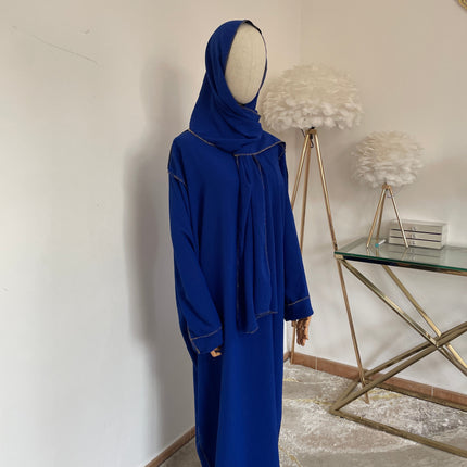 Abaya con Hijab Integrado de Tela Crepe – Elegante y Práctica