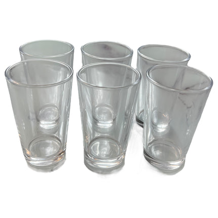 🫖 Conjunto de 6 Copos de Cristal Pequenos – Especial para Chá Árabe ou Café (8 cl)