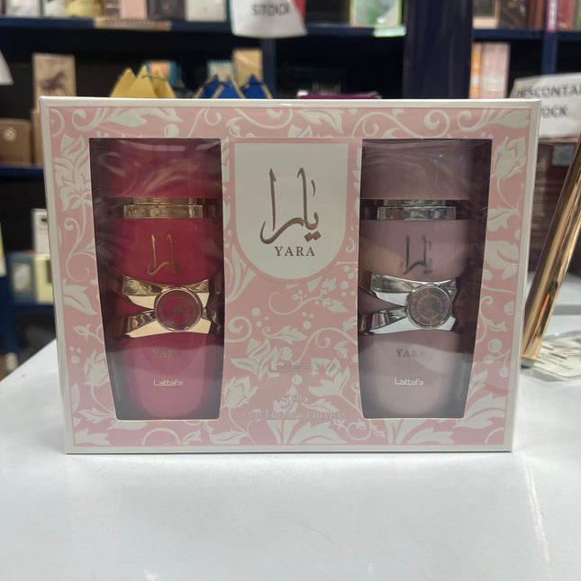 💞 Pack Yara Crush + Yara Pink – Lattafa (2x100 ml) · Perfumes Árabes Femeninos Dulces, Frutales y Elegantes