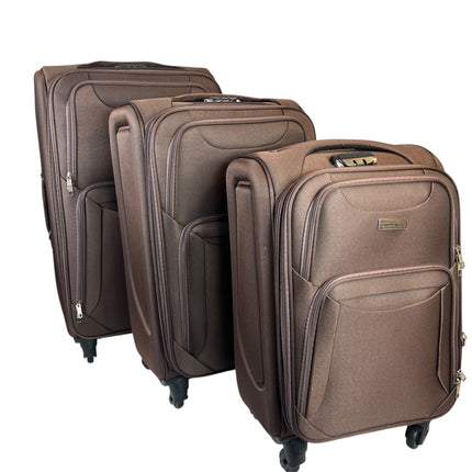 ✈️ Pack de 3 Maletas Resistentes y Elegantes – Viaja con Estilo y Seguridad - COLOR MARRÓN