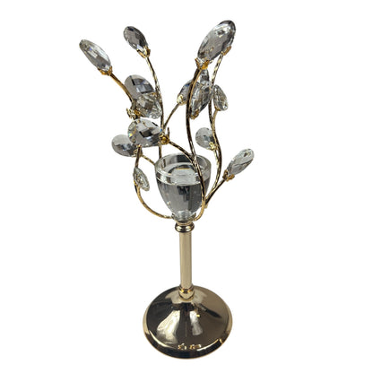 Árvore decorativa com galhos de cristal