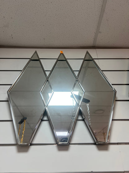 Espejo dorado/plata acero