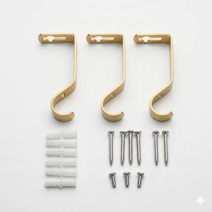 Barra de Cortina Extensible 160-310 cm con Remate Decorativo Cristal Facetado – Dorado ✨