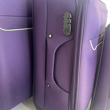 Set de 3 Maletas de Viaje Nadir – Morado con Ruedas Giratorias