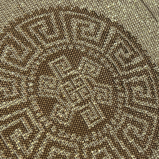 🏯 TOQUIO Colcha Elegante – Conjunto Decorativo com Três Almofadas, 250 x 260 cm - COR BRANCO/DOURADO