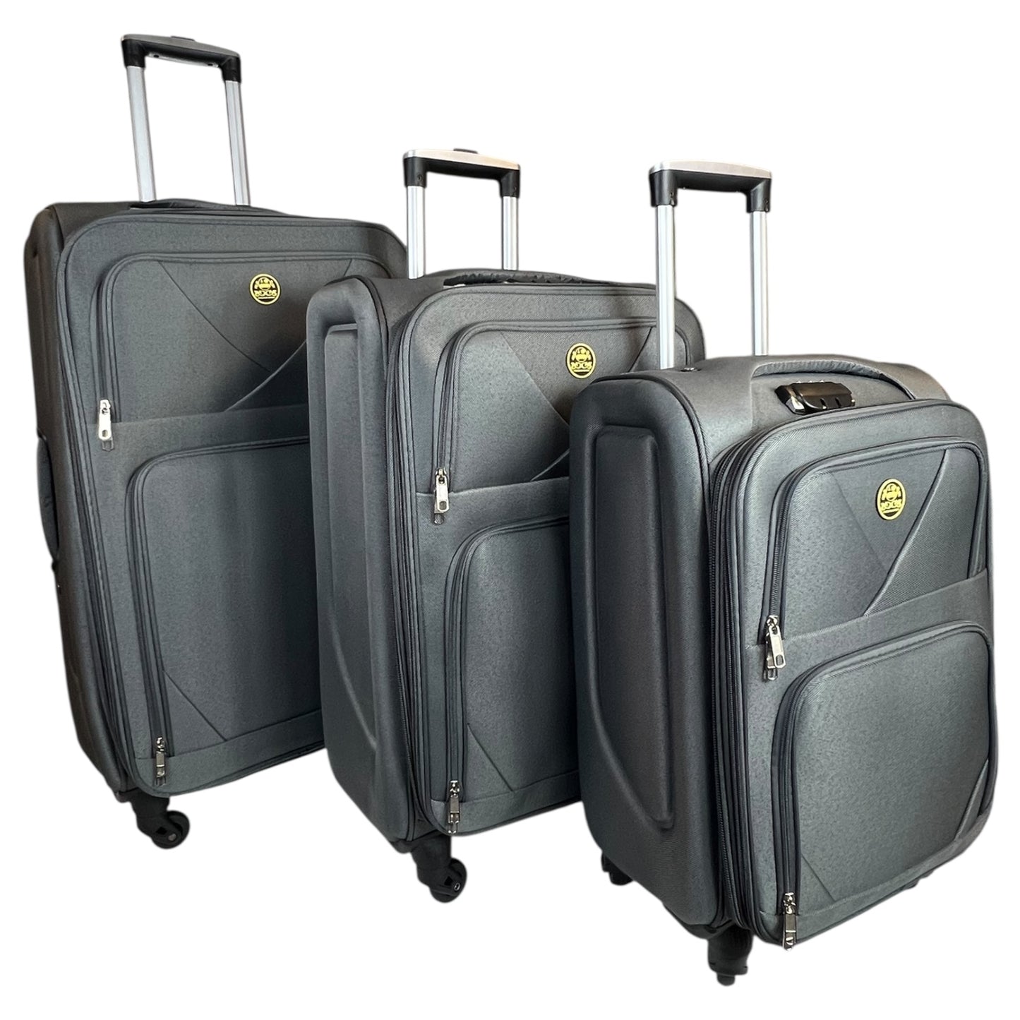 ✈️ Pack de 3 Maletas Resistentes y Elegantes – Viaja con Estilo y Seguridad - COLOR GRIS