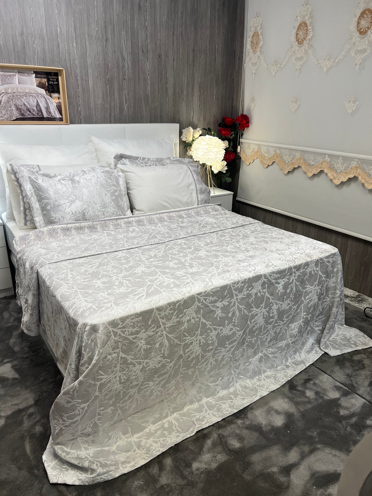 Juego de Cama para Ajuar "Torino" – Sofisticación Natural en tu Dormitorio