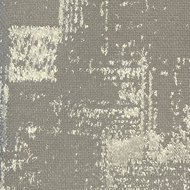 Cortinas Blackout de Poliéster, Padrão de Ondas, 140x260cm - 2 Peças, Elegantes e Modernas - Cinza